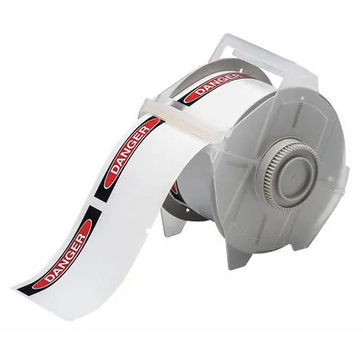 BRADY Danger Precut Label Roll, 121550 - Brady Danger Precut Label Rolls