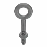 Machinery Eye Bolt: Without Shoulder, Steel, Galvanized, 3/8"-16 Thread Size, 1 1/2 in Thread Lg (MPN N2003-2-1/2)