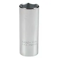 PROTO Socket: SAE, 1/2 in Drive Size, 1 1/16 in Socket Size, 6-Point, Deep, Chrome, Socket (MPN J5334H)