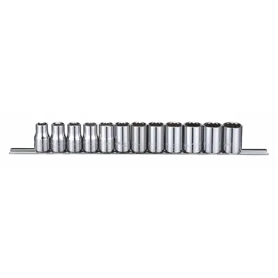 WESTWARD 12-Piece 1/2 in Drive Metric Socket Set, 12-Point, 10-21 mm - SAE & Metric Socket Sets