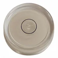 JOHNSON LEVEL Bulls Eye Level: Nonmagnetic, 13/16 in x 3/8 in, 53 Arc Min, Plastic, White, Acrylic (MPN SM055)