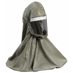 The 3M BE-10BR is a universal-size hood for powered air-purifying respirator (PAPR) systems. It includes a shoulder-length inner and outer shroud. This headgear is used in healthcare, pharmaceutical, and industrial settings where respiratory protection against airborne particulates or contaminants is required.
