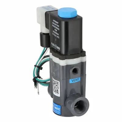 PLAST-O-MATIC EASMT4V12W24-120/60-PV 2-Way Normally Closed Solenoid Valve - 2-Way/2-Position, Normally Closed Solenoid Valves