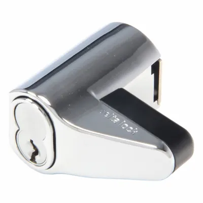 DELTA LOCK Anti-Shim Ratchet Lock, 1-3/8 in Ht, 2-1/2 in Wd - Locks for Sliding Doors