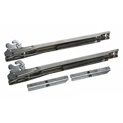 This oven door hinge is a replacement part for Electrolux ovens. It supports the door weight and helps maintain a proper seal during operation. Used to restore door function when the original hinge is worn or damaged.