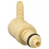 Quick Connection Coupling: Straight, 1/8 in Pipe Size, Barbed x Barbed, Polypropylene, Almond (MPN PMCD230212)