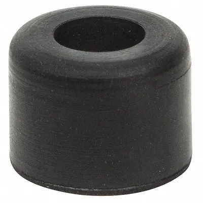 OEM APPROVED VENDOR Bumper Door Stop, 9/16 in Wd, 9/16 in Overall Ht, Black - Standard Door Stops