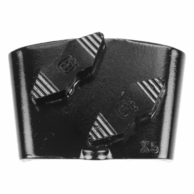 HUSQVARNA Grinding Segment: Extra Hard, 100 Grit, Black, 2 Segments, 1,720 RPM Max. Speed - Grinding & Surface Preparation Tools