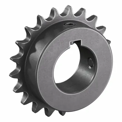 TRITAN Roller Chain Sprocket: 40, For 1/2 in Chain Pitch, 1 1/2 in Bore Dia, 21 Teeth - Size 40 Fixed-Bore Roller Chain Sprockets