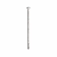 Carriage Bolt: Square Neck, 3/8"-16 Thread Size, 8 in lg, Steel, Grade 2, 10 PK (MPN ZBOLT-700)