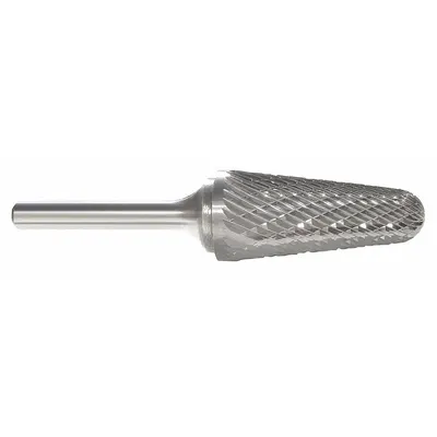 OEM Double-Cut Ball-Nosed Cone Bur, SL-6, 5/8" x 1 5/16" Head, 1/4" Shank - Double-Cut Ball-Nosed Cone Burs