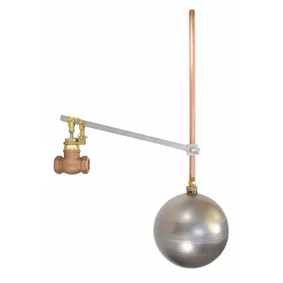 OEM Float Valve Assembly: For Water Media - General Service Float & Lever Valve Assemblies