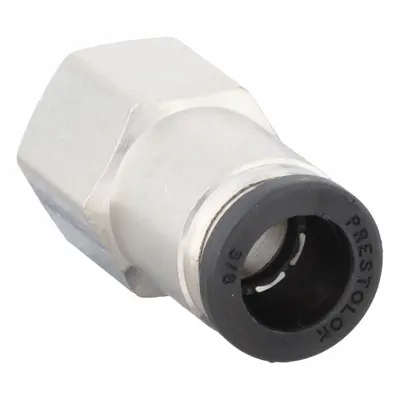 PARKER 66PLP-6-4 Nickel-Plated Brass Push-to-Connect x FNPTF Tube Fitting - Nickel-Plated Brass Tube Fittings