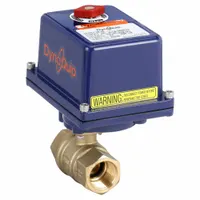 DYNAQUIP CONTROLS Electrically Actuated Two-Way Ball Valve: 1 in, Brass, 120V AC, FNPT x FNPT (MPN EHG25ATE20)