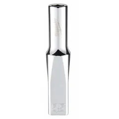 This 6-point deep socket with anti-roll design is for use with 1/4 in drive tools on 5.5 mm metric fasteners. Chrome construction provides corrosion resistance. Suitable for fastening applications in confined or recessed areas.