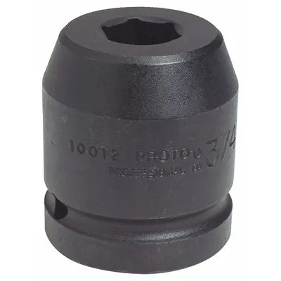 PROTO Impact Socket: 1 in Drive Size, SAE, 3 1/2 in Socket Size, 6-Point, Std - 1" Drive Impact Sockets