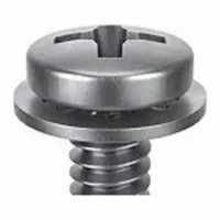 SEMS Screw: Internal Tooth, #2-56 Thread Size, 3/8 in Lg, Stainless Steel, Passivated, Pan, 50 PK (MPN 1-PPI-2C-37)