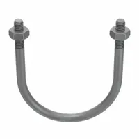 Standard U-Bolt: 1/4"-20 Thread Size, For Pipe Size 1 1/2 in, 3 1/4 in Inside Ht, Steel, 10 PK (MPN U17244.025.0150)