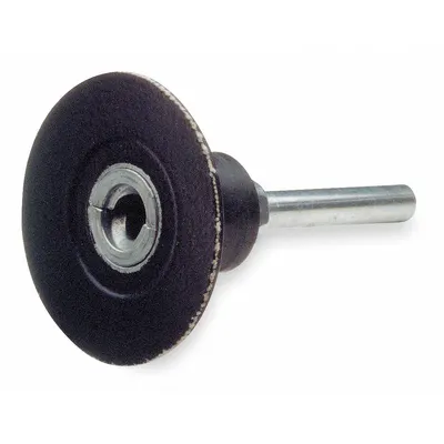 NORTON Quick Change Disc Backup Pad: TR, 2 in Dia, 1/4 in Straight-Shank - Straight-Shank Backing Pads for TR Quick-Change Discs