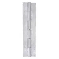 This full surface-mount piano hinge is constructed from aluminum, providing corrosion resistance and lightweight strength. With a leaf height of 96 inches and a leaf width of 1 inch, it is suited for continuous support on doors, panels, and enclosures in industrial and commercial applications