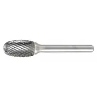 WIDIA Carbide Bur: Oval, SE-06, Double Cut, 5/8" x 1" Head, 1/4" Shank (MPN M41366)