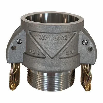CONTINENTAL Cam and Groove Coupling: 4 in Coupling Size, 4 in Hose Fitting Size, 4 in -8 Thread Size - Type B Aluminum Cam & Groove Fittings