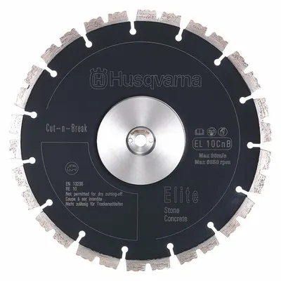 HUSQVARNA Diamond Saw Blade: Concrete, 9 in, 1 in Arbor, Wet, 2-Pack - Concrete & Asphalt-Cutting Blades