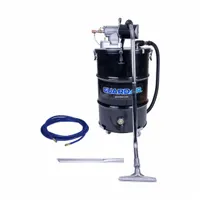 This static-conductive HEPA vacuum head is designed for wet/dry pickup in environments requiring static dissipation. It delivers 149 cfm air flow, accepts a 1-1/2 in hose, and has a 1/2 in FNPT air inlet. The steel tank construction and HEPA filtration suit industrial dust and liquid collection tasks