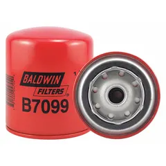 Spin-on oil filter with cellulose media, 3/4"-16 thread, 4 7/16 in height, and 3 11/16 in diameter. Includes G401 integral gasket. Used for removing contaminants from engine oil in agricultural and industrial equipment.