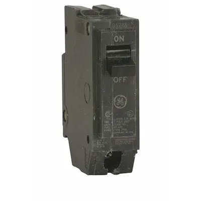 GE Miniature Circuit Breaker: THQC, 15 A, 120/240V AC, Single Phase, 10kA at 120/240V AC - THQC & THHQC Series, Unit-Mount GE Miniature Circuit Breakers