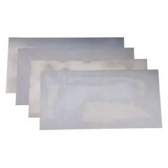 This 12-piece steel shim stock assortment includes shims made from Grade 1008/Grade 1010 steel, each measuring 12 inches in length and 6 inches in width. Thickness tolerance is +/-0.00015 in, width tolerance +/-0.005 in, and length tolerance +0.125/-0.000 in. Used for precision alignment, gap filling, and leveling in industrial machinery and equipment.