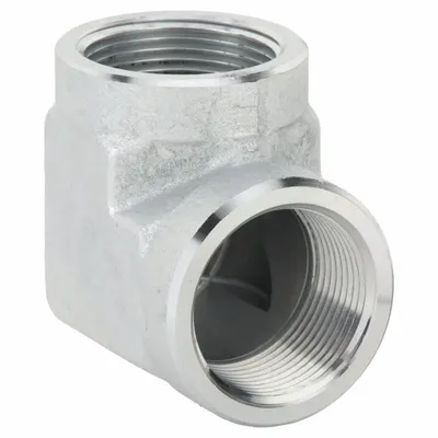 AEROQUIP Hydraulic Hose Adapter: 1 1/2 in x 1 1/2 in Fitting Size, Female x Female - NPTF-to-NPTF Steel Hydraulic Hose Adapters