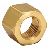 Brass compression fitting for 3/8 in OD tubing, sold in packs of 10. Used to create leak-free connections in fluid power systems, including pneumatic, hydraulic, and instrumentation applications