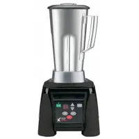 Heavy-duty blender with a 3 1/2 hp motor and 2 speeds, operated via electronic keypad. Stainless steel construction. Designed for high-volume blending tasks such as smoothie preparation in commercial kitchens and beverage operations. Voltage: 120V AC