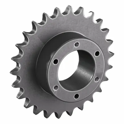 TRITAN Sprocket: For 80 Chain, 26 Teeth, 8.286 in Pitch Dia, 8.84 in Outside Dia - Size 80 Bushed-Bore Roller Chain Sprockets