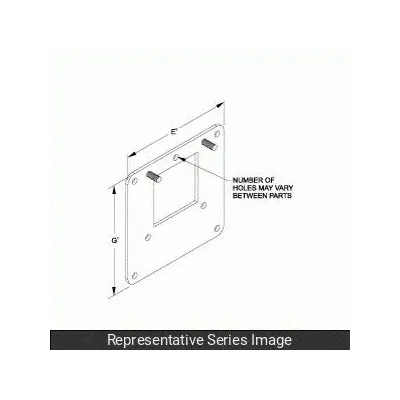 HAMMOND MANUFACTURING Wireway Reducer: 8 in Wd, 4 in_8 in Ht, 9 5/8 in Ht - Reducers for Corrosion-Resistant Washdown Wireways