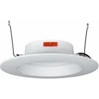 Downlight: 6 in Dia, 900 lm, 2700K/3000K/3500K/4000K/5000K, 9.5 W, 120V AC, 1 7/8 in Overall Ht (MPN RRBD-6R9.5T9CS-W)