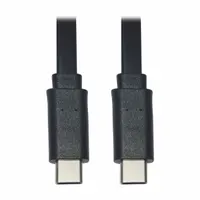 EATON TRIPP LITE Usb Cable: Type C End 1, Type C End 2, Black, 3 ft Lg, 2.0 USB Specification (MPN U040-003-C-FL)
