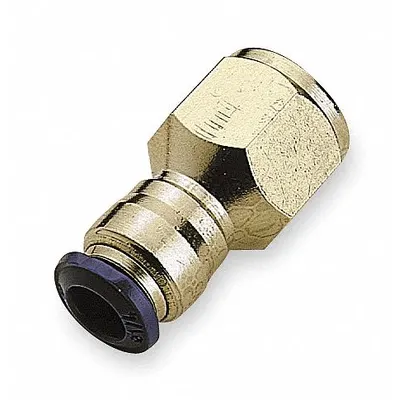 AIGNEP USA Nickel-Plated Brass Push-to-Connect x NPTF Tube Fitting - Nickel-Plated Brass Tube Fittings