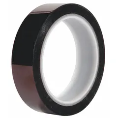 This 24-pack of 3M 8998 tape features a 3.2-mil polyimide film with silicone adhesive, in brown. Each roll is 1-1/2 inches wide and 36 yards long. It is used for masking in high-temperature processes such as powder coating and wave soldering.