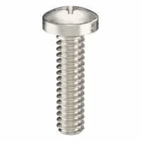 Machine Screw: #4-40 Thread Size, 7/16 in Lg, 18-8, Stainless Steel, Plain, Pan, Phillips, 50 PK (MPN ZSCRW-333)