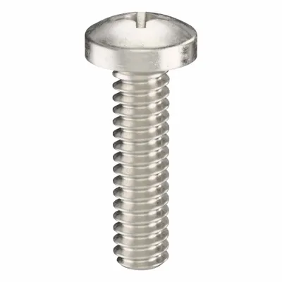 USA INDUSTRIALS Machine Screw: #4-40 Thread Size, 7/16 in Lg, 18-8, Stainless Steel, Plain - Pan Head Machine Screws