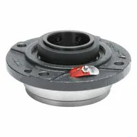 MOLINE BEARING 4 Bolt Flange Bearing: Spherical Roller, 2 3/16 in Bore, Cast Iron, Set Screws, 52100 (MPN 29131203)