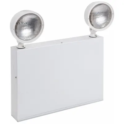 LITHONIA LIGHTING Emergency Light: Incandescent, Indoor, 12 W Lamp Watt, 120/277V AC, 36 W Emergency Watt - Steel Emergency Lights