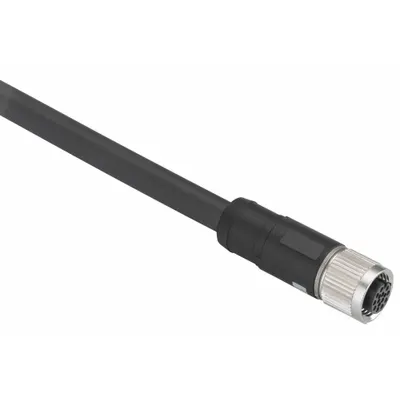 TELEMECANIQUE SENSORS Cable Straight With Female M12 Conn 10M: M12 Female Straight X M12 Female Straight, 8 Pins - Double-Ended Cordsets with PUR Jacket for Twisting Applications