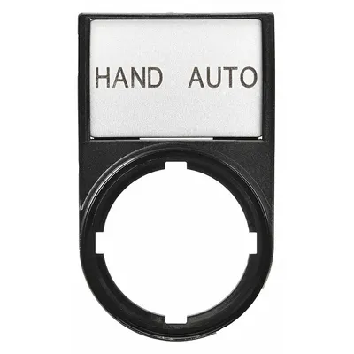 EATON Legend Plate: 22 mm Panel Mounting Size, Rectangular - Push-Button Rings & Plates