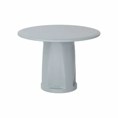CORTECH Cylinder Base Table, 42 in Dia, Gray, Ballast Accepted, No Game Top - Cylinder Base Tables