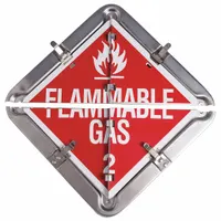 This placard measures 13 5/8 inches by 13 5/8 inches and displays Various DOT Classes. It is used for identifying containers that hold hazardous materials, meeting regulatory requirements for shipping, storage, and handling of dangerous goods