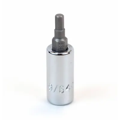 SK PROFESSIONAL TOOLS Socket Bit: 1/4 in Drive Size, Hex Tip, 9/64 in Tip Size - Hex Bit Sockets