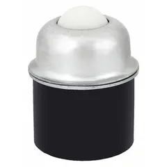 This ball transfer features a 1.5 in diameter nylon ball with a steel housing, rated for 125 lb load capacity and 3 13/16 in projection. It is internally threaded for direct mounting onto standard pipes, enabling omnidirectional movement in material handling systems such as conveyor lines, packaging stations, and assembly tables.